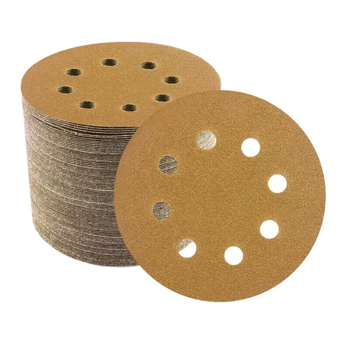 Vista 13 de Discos de lijadora orbitales de 5 pulgadas, patrón de 8 agujeros, paquete de 100, papel de lija de gancho y bucle para lijadoras DA, pintura