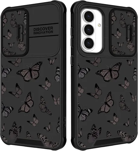 Vista 111 de Funermei para Samsung Galaxy Z Flip 4 Funda - Funda de Teléfono Bonita para Mujeres y Niñas con Mariposas Bonita Estética Femenina Diseño