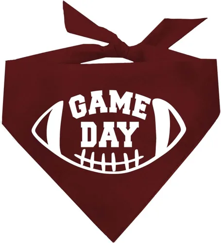Vista 12 de Game Day - Bandana de fútbol para perro (negro, XS 323)