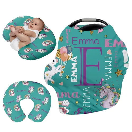 Vista 19 de Funda de asiento de automóvil personalizada para bebés, cubierta multiusos para asiento de automóvil con nombre, fundas de asiento de automóvil