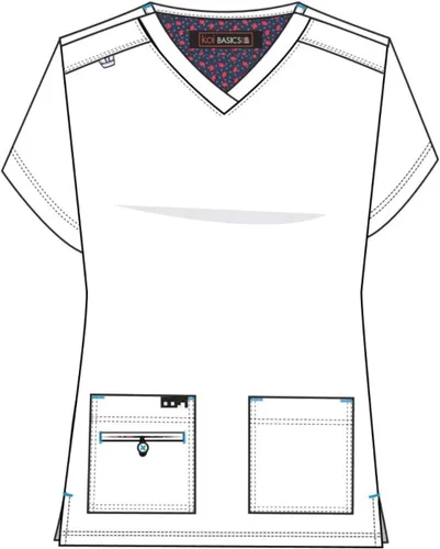 Vista 5 de KOI Basics 373 Becca - camisa médica para mujer
