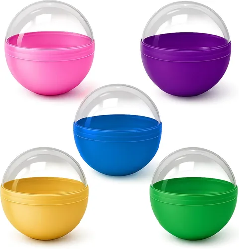 Vista 8 de 50 cápsulas de máquina expendedora multicolor de 2 pulgadas, cápsulas de máquina de chicle, cápsulas de premio, cápsulas de 2 pulgadas para premio