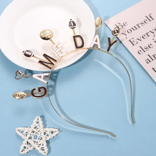 Vista 4 de PHALIN Diadema para el día del partido, para mujer, con diamantes de imitación esmaltados, para el día del partido, accesorios para el cabello