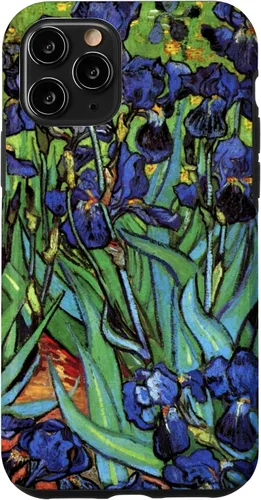 Vista 29 de Irises by Vincent Van Gogh, Flowers in a Garden - Carcasa para iPhone 17