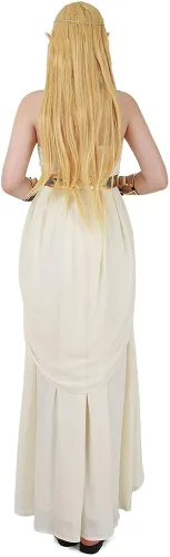 Vista 2 de miccostumes Disfraz de princesa de gasa para mujer, vestido de novia