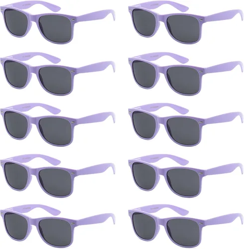 Vista 38 de Paquete de 10 lentes de sol a granel con protección UV para Bandera Americana Humo