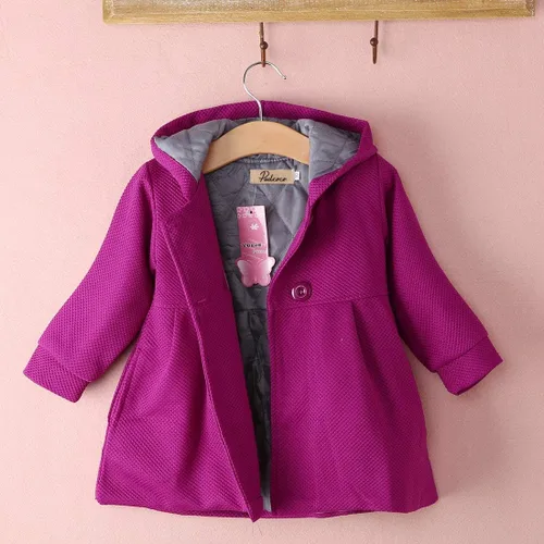 Vista 3 de Nituyy Abrigo cálido de otoño e invierno con capucha para bebés y niñas