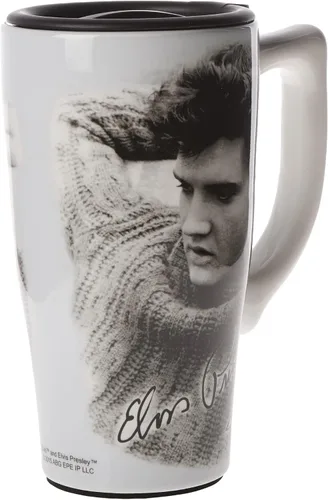 Vista 5 de Spoontiques - Tazas de viaje de cerámica - Taza Betty Boop - Para bebidas calientes o frías - Regalo para amantes del café