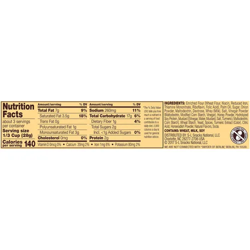 Vista 3 de Snyder's of Hanover Piezas de pretzel, miel mostaza y cebolla, 3.25 oz, 6