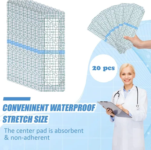 Vista 4 de Vendaje protector de ducha impermeable, vendajes impermeables para nadar y ducharse, accesorios de diálisis peritoneal, protector de heridas