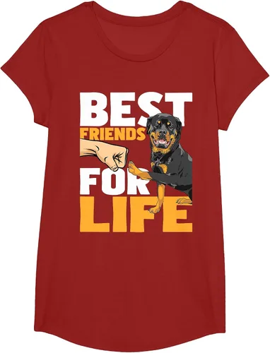 Vista 47 de Best Friends for Life - Rottweiler Animal Dog Lover Breeder T-Shirt