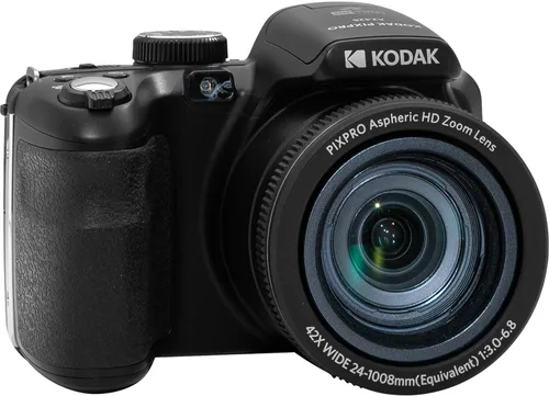 Vista 4 de Kodak PIXPRO AZ425 - Paquete de cámara digital con tarjeta de memoria de 64 GB + funda para cámara (negro) + lector de tarjetas USB + trípode