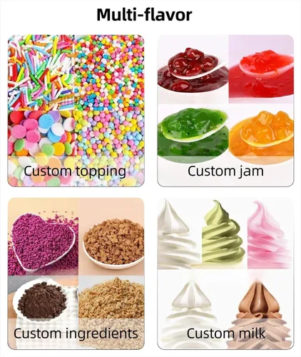 Vista 5 de Máquina expendedora inteligente de helados, fabricante de postres comercial completamente automático con monitoreo remoto y sistema de alerta
