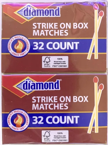 Vista 2 de Greenlight Diamond Strike on Box Matchs, 32 unidades (paquete de 10)