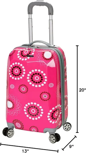 Vista 4 de Rockland - Equipaje Vision con carcasa rígida y ruedas, Rosa (pink pearl)), F151-PINKPEARL