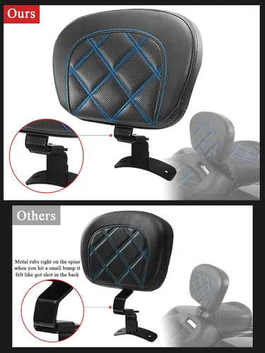 Vista 4 de FOVPLUE Kit de almohadillas ajustables para respaldo del conductor para Costuras azules