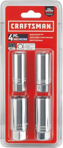 Vista 3 de CRAFTSMAN Juego de llaves de bujía estándar de 3/8 pulgadas y SAE de 6 puntos (CMMT34504)