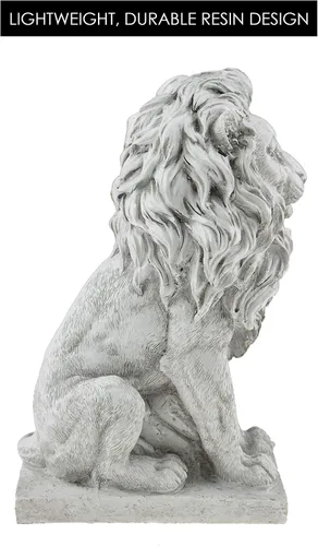 Vista 3 de Estatua de jardín de resina de león Figura de regalo para interiores y exteriores, decoración para decoración del hogar, patio, patio y jardín