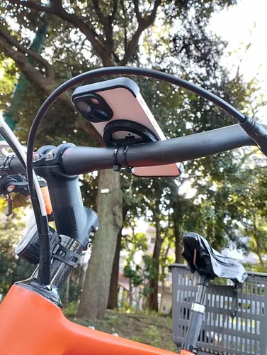 Vista 4 de Snap! Soporte magnético para teléfono móvil para manillar de bicicleta: seguro y ligero, color negro