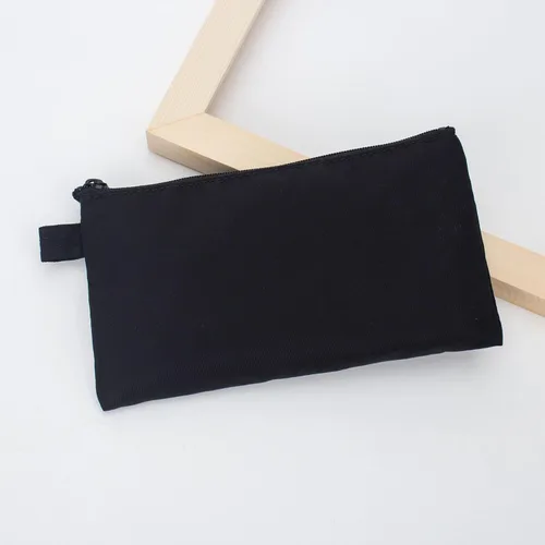 Vista 9 de Bolsa de dinero con cremallera, nailon, negro, unisex para adultos