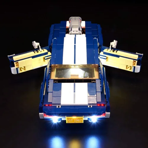 Vista 4 de BRIKSMAX Kit de iluminación LED para Ford Mustang, compatible con el modelo de bloques de construcción Lego 10265, no incluye el juego de Lego