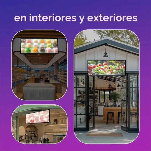 Vista 4 de Letrero LED programable P6 de 40 x 17 pulgadas, tablero de mensajes de desplazamiento WiFi a todo color, 160 x 64 píxeles, pantallas de señalización