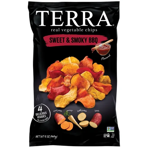 Vista 19 de Terra Chips de verduras, chips azules con sal marina, 5 onzas (paquete de 12)