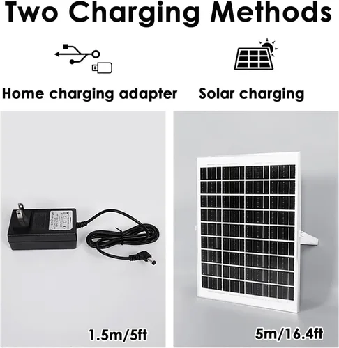 Vista 2 de Ventilador alimentado por energía solar, ventilador de mesa