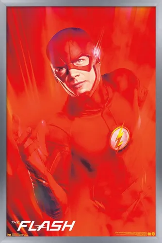 Vista 11 de Trends International DC Comics TV - The Flash - Póster de pared de arte clave, 14.725 x 22.375 pulgadas, versión enmarcada de madera de granero