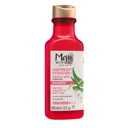 Vista 7 de Maui Moisture - Champú de hidratación ligera + agua de hibisco, champú hidratante con aloe vera suaviza el cabello rizado, vegano y sin sulfatos, 13
