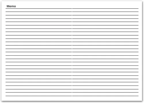 Vista 5 de Agenda mensual sin fecha (tamaño mediano x 2 unidades)