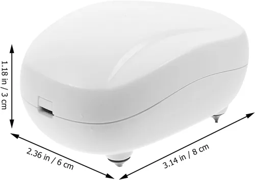 Vista 2 de Bomba de aire para tanque de peces USB, bomba de oxígeno silenciosa portátil para acuarios de plástico para acuarios de agua dulce e hidropónico
