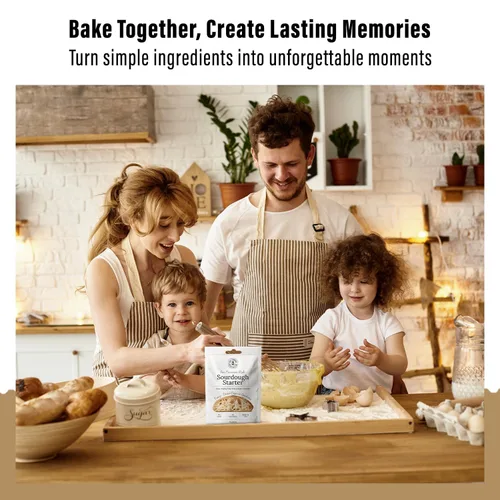 Vista 7 de MY RUSTIC ROOTS Cultivo básico de masa madre de San Francisco totalmente natural y orgánica, iniciador de pan de masa madre apto para principiantes