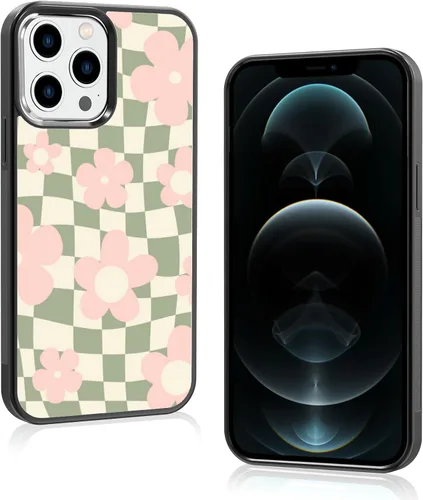Vista 21 de Funda de teléfono con soporte a cuadros negros con diseño de patrón antideslizante, marco de gel de sílice suave para iPhone 7/8