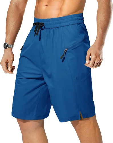 Vista 12 de STICKON Traje de baño para hombre, de secado rápido, con bolsillos con cremallera