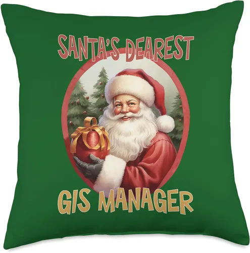 Vista 5 de GIS MANAGER Gifts GIS Manager - Almohada de Navidad, 16 x 16 pulgadas, multicolor
