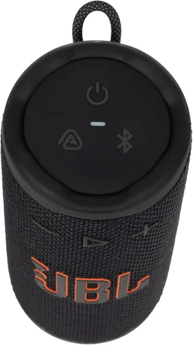 Vista 4 de JBL Grip Altavoz Bluetooth portátil negro (JBLGRIPBK) – Resistente al agua e impermeable IP68 Bluetooth 5.4 Aumento de sonido AI Batería de 14