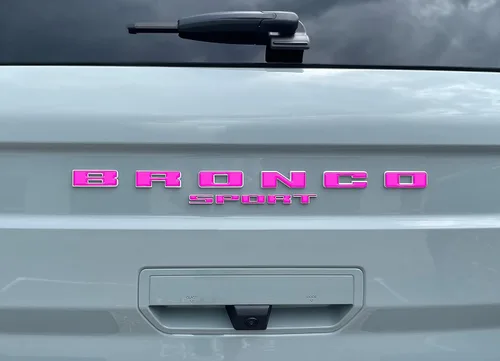 Vista 6 de Superposiciones de letras para portón elevador trasero, compatibles con Bronco Sport 2021-2026