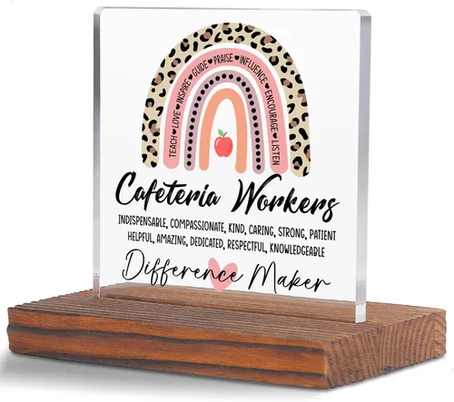 Vista 11 de Letrero decorativo de escritorio transparente para después de la escuela, regalo de agradecimiento para mujeres y hombres, regalos de agradecimiento