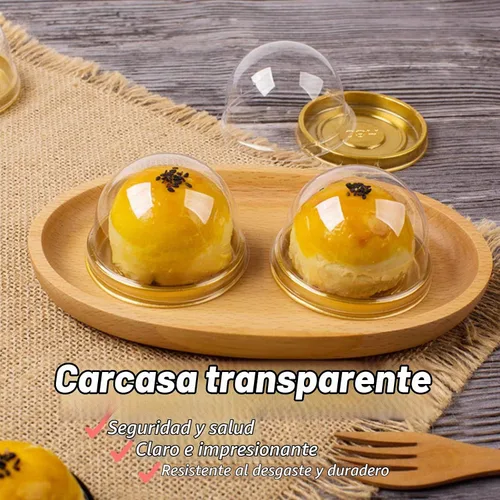 Vista 4 de Mini contenedor para cupcakes, 50 contenedores de escritorio para Negro