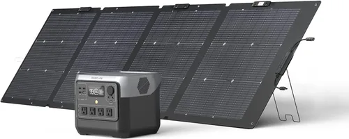 Vista 10 de EF ECOFLOW Estación de energía portátil RIVER 2 Pro, batería LiFePO4 de 768 Wh, carga rápida de 70 minutos, 4 salidas de CA de 800 W