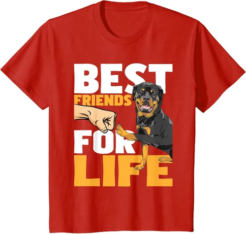 Vista 72 de Best Friends for Life - Rottweiler Animal Dog Lover Breeder T-Shirt