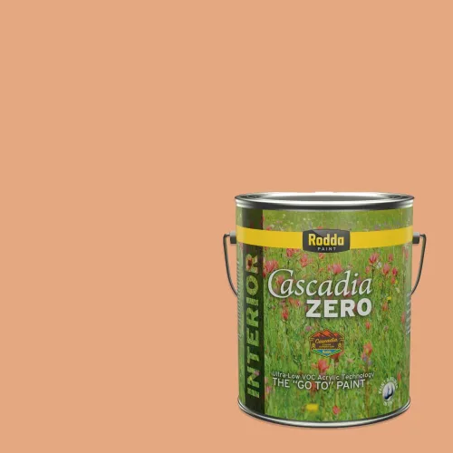 Vista 244 de Rodda Paint CASCADIA ZERO - Pintura plana e imprimación para interiores en uno, cuarto de galón, crema de ballet