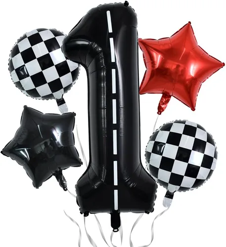 Vista 78 de Globos de números grandes, negros, de 40 pulgadas