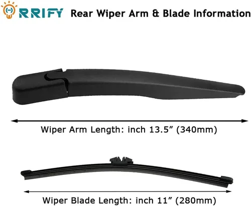Vista 2 de Juego de limpiaparabrisas trasero BB5Z-17526-C para Ford Explorer 2011-2018, para Ford Escape 2013-2017, para Lincoln MKX 2016-2018
