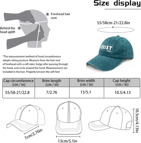 Vista 3 de Hats for Men Baseball Cap Funny Hats for MenJesus Capstrusts in jesu Christ Baseball Cap Women