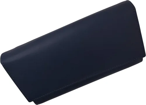 Vista 6 de Cartera de cuero real con bloqueo RFID para mujer, cartera de chequera para mujer