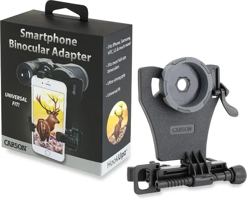 Vista 12 de Carson HookUpz 2.0 universal para smartphone, adaptador óptico para prismáticos, catalejos, telescopios, microscopios, monoculars y más (IS-200)