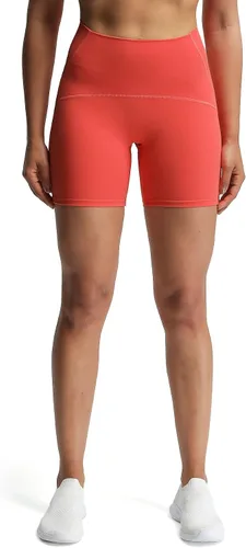 Vista 3 de Aoxjox Scarlett Scrunch - Pantalones cortos de ciclismo para mujer, control de abdomen, tiro alto, ejercicio, atletismo, gimnasio, correr, yoga, 6