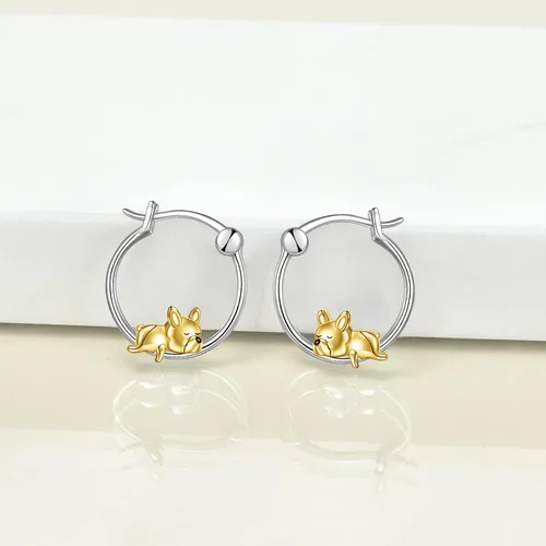 Vista 46 de VONALA Bonitos aretes de aro de plata de ley 925, regalos de cumpleaños para mujer